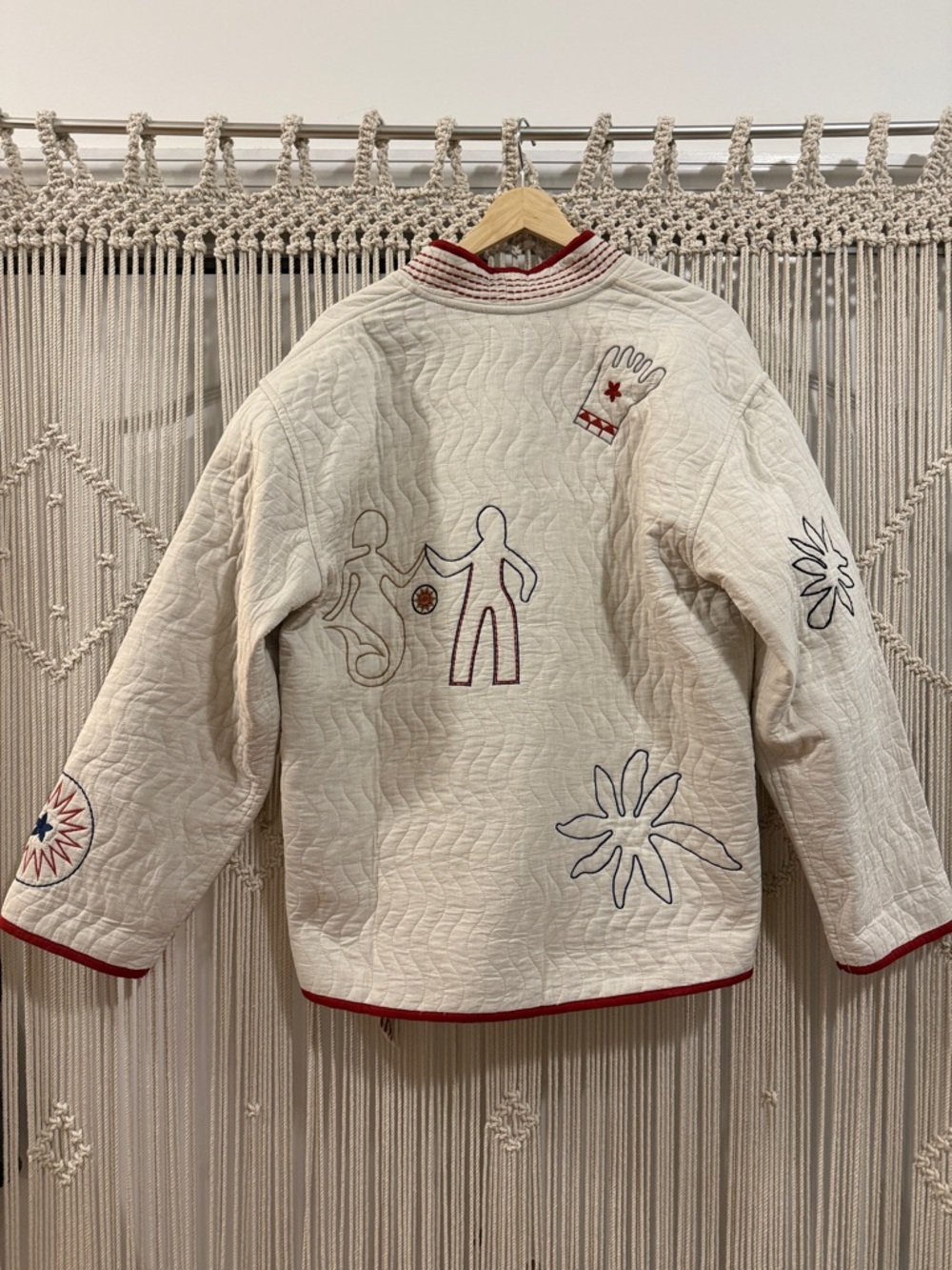 Zara Embroidered Quilted Belted Kimono - Picture 3 of 13